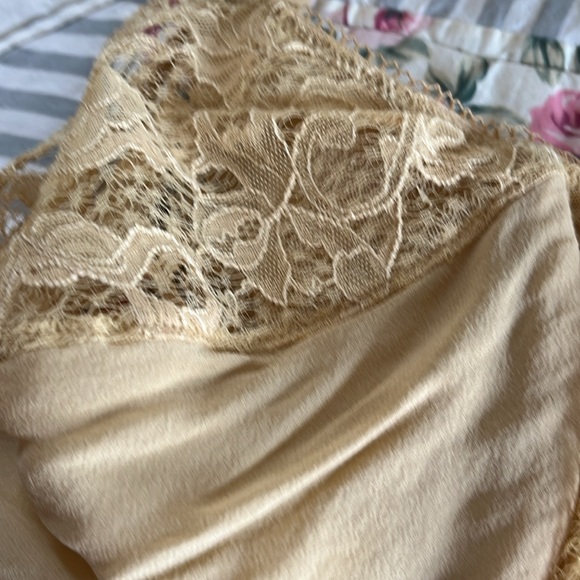 LA PERLA 34 DD-E YELLOW GOLDISH LACE BRA - Picture 8 of 9